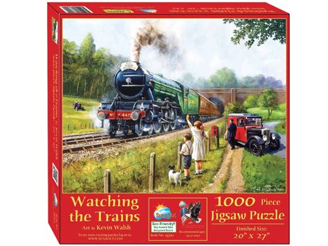 Jigsaw Puzzle Watching The Trains 1000 Piece By Sunsout