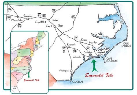 28 Emerald Isle Nc Map Maps Database Source