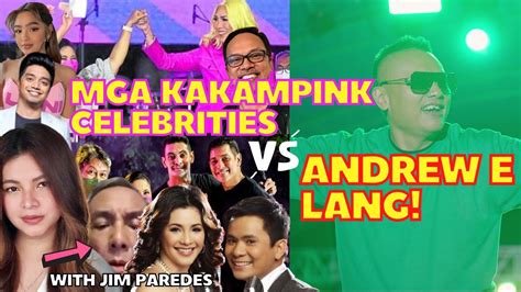 mga bigating artista ng kakampink vs andrew e lang ng bbm sara uwian na youtube