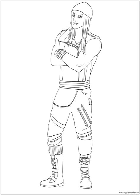 The coloring pages will help your child to focus on details while. Jay from Descendants Coloring Page - Free Coloring Pages ...