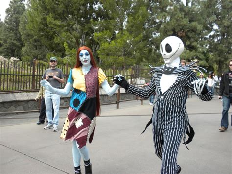 Disneyland At Halloween Jack Skellington And Sally Disneyland