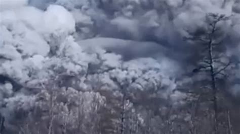 Russia Villages Covered In Ash As Shiveluch Volcano Erupts In