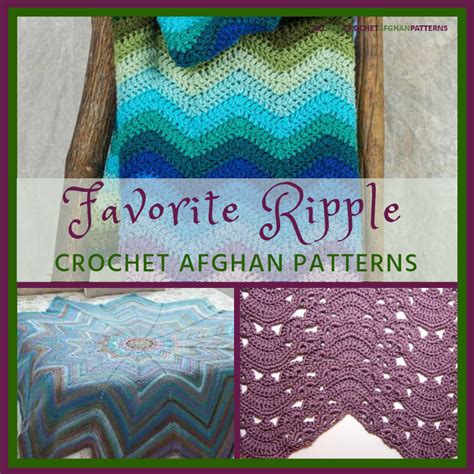 30 Favorite Ripple Crochet Afghan Patterns