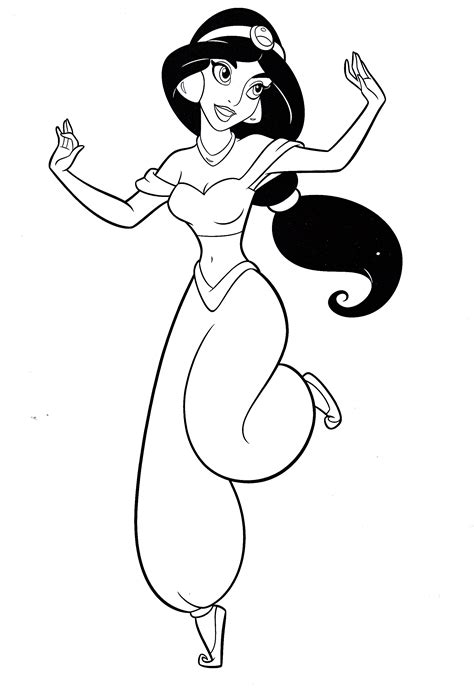 Disney Princess Jasmine Coloring Pages Coloring Pages