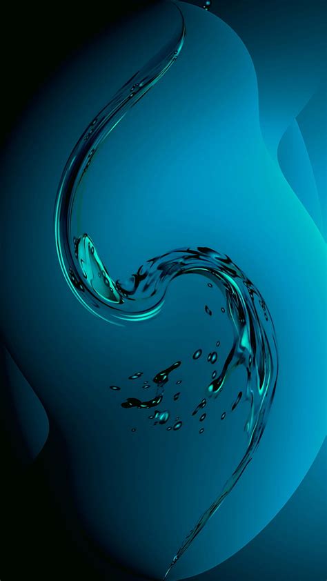 Bluewave Abstract Blue Hd Phone Wallpaper Peakpx