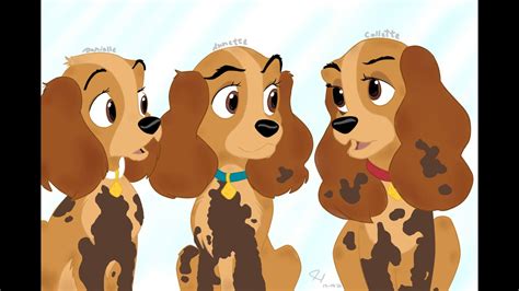 Speedpaint Collette Annette And Danielle Lady And Tramp Youtube