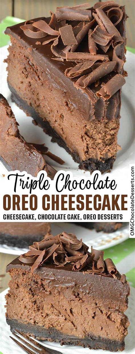 Triple Chocolate Cheesecake With Oreo Crust Recipe Chocolate
