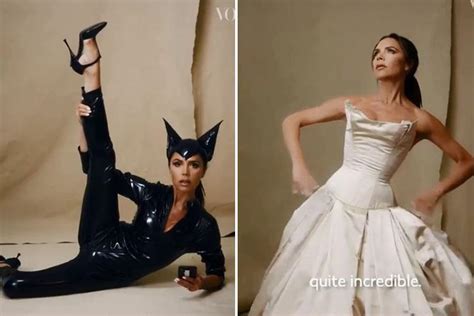 Victoria Beckham Slips On Her Wedding Dress And Old Spice Girls Catsuit As She Celebrates Ten