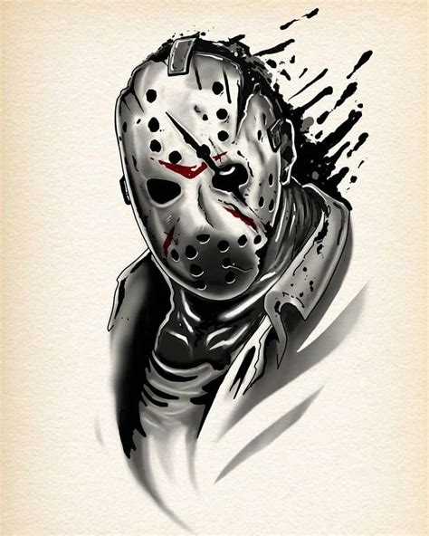 Jason Voorhees Friday The 13th Tattoo Horror Movie Tattoos