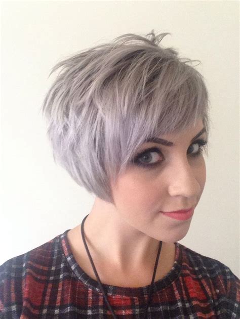 Short hairstyles for thick gray hair. Grey Pixie Hair Cut & Gray Hair Colors for Short Hair 2018 ...