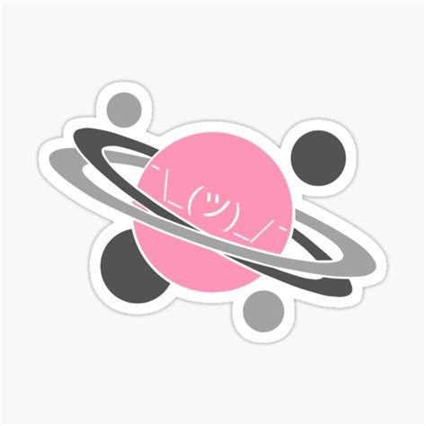 Demigirl Pride Shrug Emoji Planet Sticker By Killianitart Redbubble