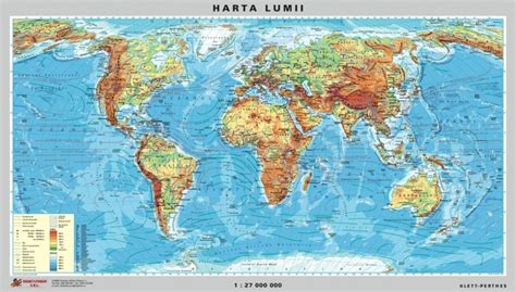 Harta Fizica A Lumii Detaliata Harta