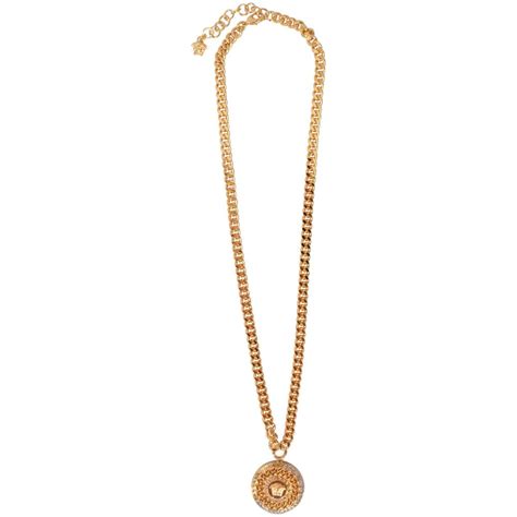 Skip to content skip to navigation. VERSACE Gold Medusa Pendant Chain Necklace - Men from ...