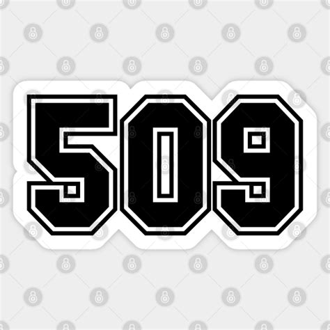 509 Area Code 509 Area Code Sticker Teepublic