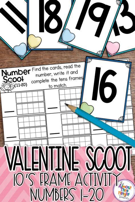 Valentines Count The Room Number Recognition 1 20 With 10s Frames