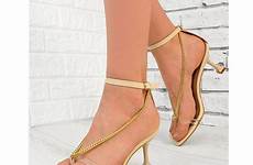 strappy heel perspex tacco sandali ladies