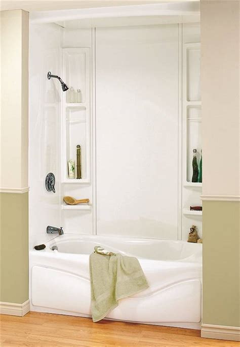 To keep water from splashing outside of the shower or tub area, bathtub doors provide a durable and. Maxx Finesse 101595-000-129 5-Piece Bathtub Wall Kit, 48 ...