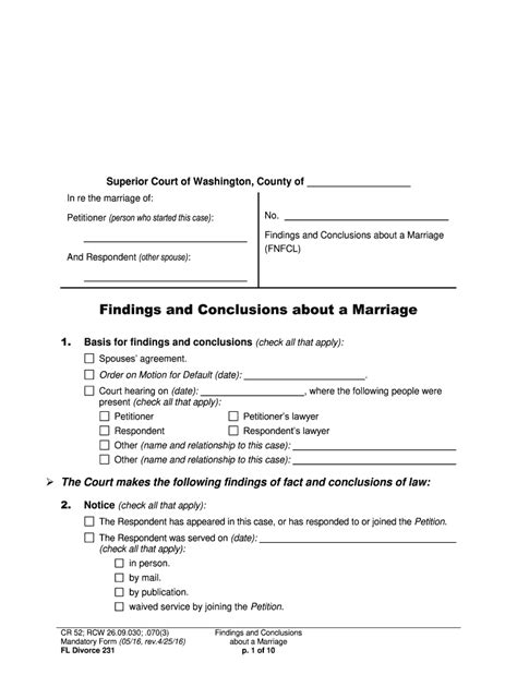 Fl Divorce 231 2016 2024 Form Fill Out And Sign Printable Pdf