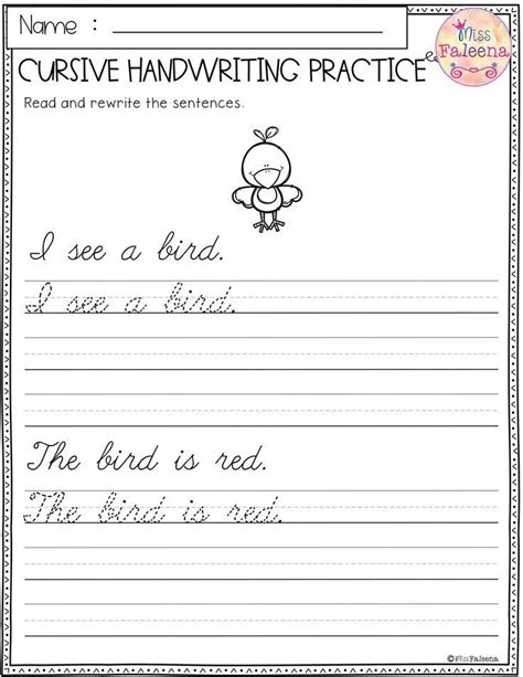 Second Grade Handwriting Worksheets For 2nd Grade Kidsworksheetfun