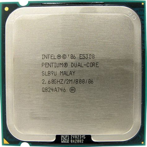 Процессор Intel Pentium Dual Core E5300 260ghz2m800 Slb9u S775
