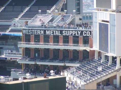 One of the reasons is that it was built around the western metal supply co. San Diego Padres Ballpark