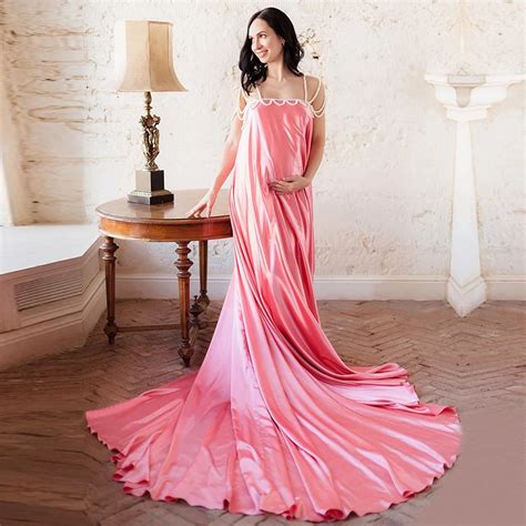 Multi Color Sexy Backless Maternity Prom Dress Plus Size 2017 Pearls Soft Satin Pregnant Evening