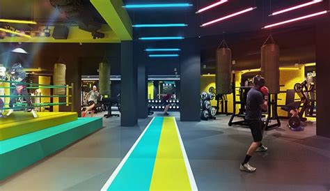 Fitbox L Gym On Behance Gym Interior Gym Design Interior Gym Flooring