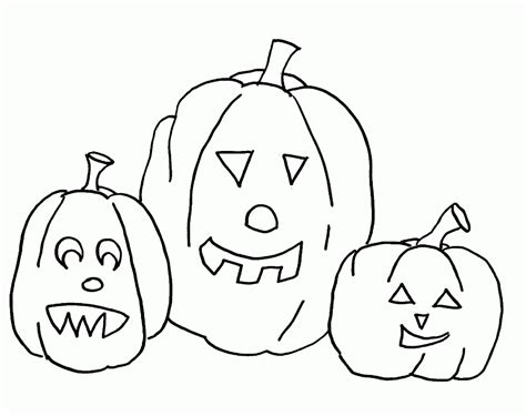 Easy Halloween Coloring Pages - Coloring Home