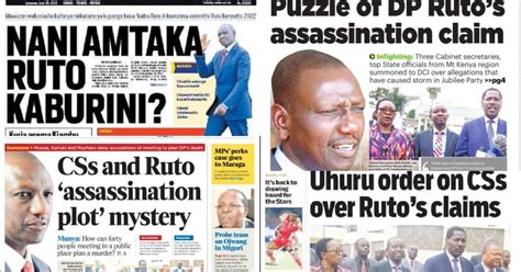 Kenyan Newspapers Review For June 25 Uhuru Ordered Dci To Investigate