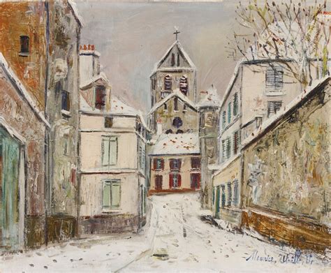Maurice Utrillo Paris Painting Paris Painting Auvers Sur Oise