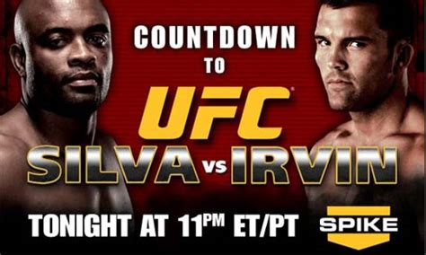 Canadian fight fans also have a few options for watching ufc on tv and online. UFC 'Countdown' to 'Silva vs. Irvin' on Spike tonight at ...