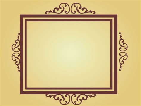 Ancient Frame Powerpoint Templates Border And Frames Brown Free Ppt
