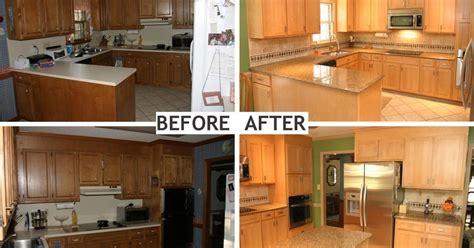 And this would start with the cabinets. U Shaped KITCHEN REMODEL Before and After