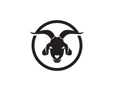 Goat Black Animals Vector Logo And Symbol 619616 Vector Art At Vecteezy