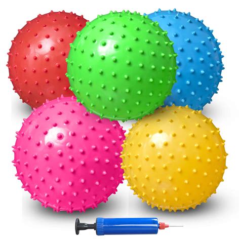 Soft Bouncy Balls 9 Inch Sensory Balls Toy And Spiky Massage Stress
