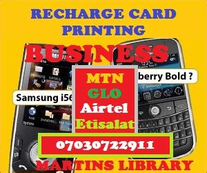 Dial *102*pin*mobile no# and then press the call button this process. DOWNLOAD AND GET FREE RECHARGE CARD PRINTING BUSINESS SOFTWARE AND MANUAL | MARTINS LIBRARY