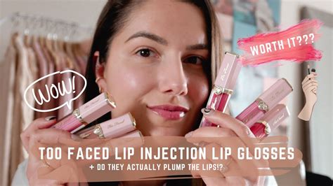 Too Faced Lip Injection Lip Gloss Review Adaatude Youtube