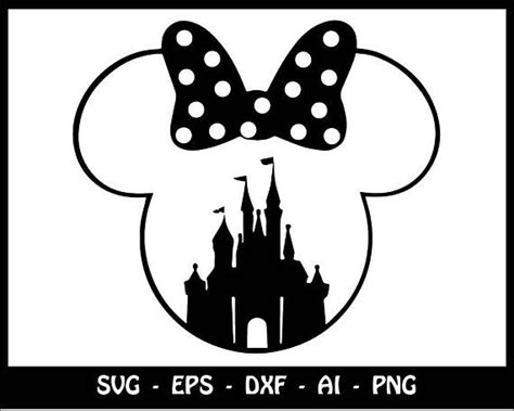 Disney Castle Svg Disney Svg Minnie Head Svg Mickey Mouse Svg Disney