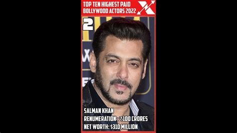Top Ten Highest Paid Bollywood Actors 2022 Youtube