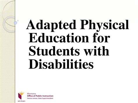 Ppt Adapted Physical Education For Students With Disabilities