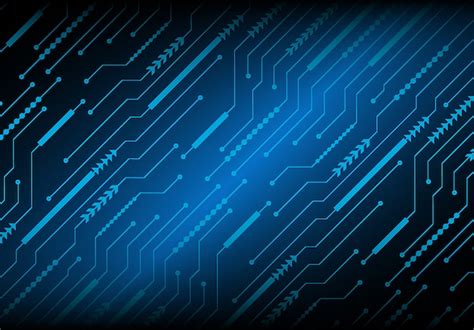 Premium Vector Blue Cyber Circuit Future Technology Concept Background