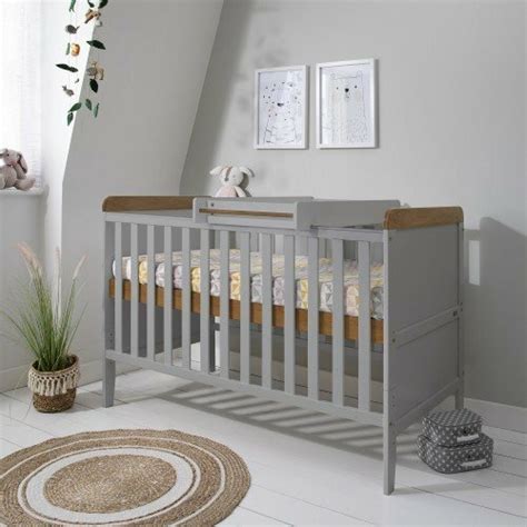 Tutti Bambini Rio Cot Bed With Cot Top Changer And Mattress Greyoak