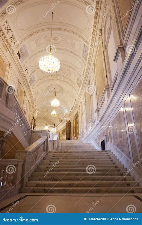 Interior Rooms Stairs And Halls With Columns Of The Hofburg Palace In