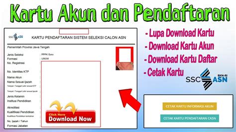 Solusi Lupa Cetak Kartu Akun Sscasn Dan Cara Cetak Ulang Sscasn The