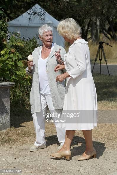 Dame Judi Dench And Camilla Duchess Of Cornwall Enjoy An Ice Cream News Photo Getty Images