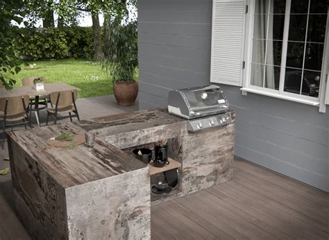 Overall, granite sets the bar high for materials to use in an outdoor kitchen countertop, but there are plenty of other great alternatives as well. What Is the Best Countertop for An Outdoor Kitchen? - Academy Marble