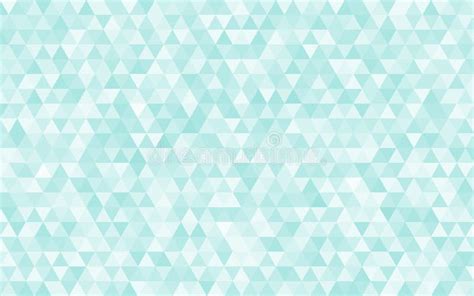 Vector Abstract Geometric Background With Light Teal Triangles Pattern
