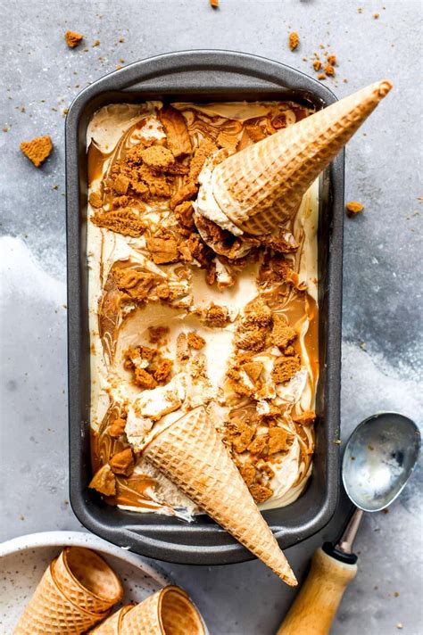Biscoff Ice Cream No Churn Recipe Two Peas And Their Pod
