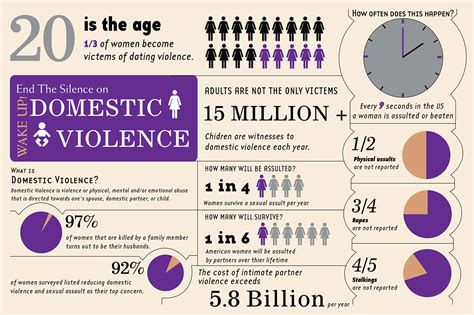 Domestic Violence Infographic Behance