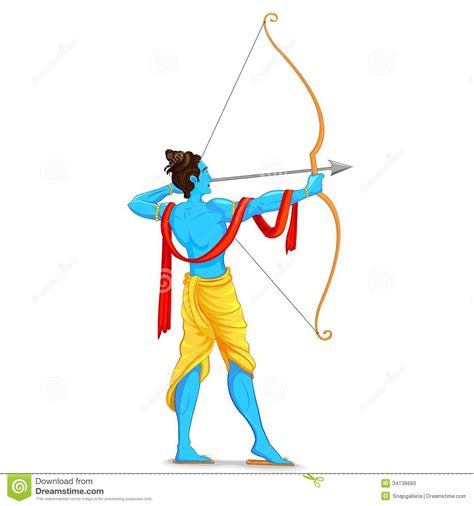 The legend of prince rama' history of bharatvarsha (ラーマーヤナ ラーマ王子伝説, rāmayāna: Lord Rama With Bow And Arrow Stock Vector - Illustration ...